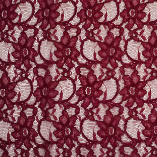 Bordeaux Floral Re-Embroidered Lace