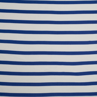 Ralph Lauren Dazzling Blue/White Striped Viscose Jersey