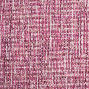Fuchsia Double-Faced Wool-Acrylic Woven