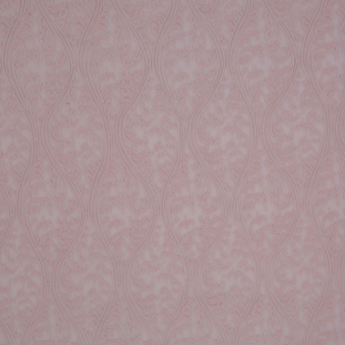Creole Pink Floral Cotton Embroidered On SIlk Chiffon
