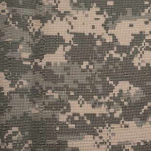 Green Digital Camouflage Printed Polyester Canvas