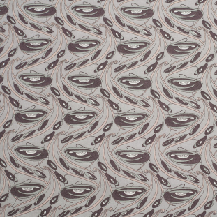 Brown/Light Taupe Misc Printed Cotton Voile