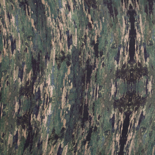 Moss Camouflage Silk Georgette