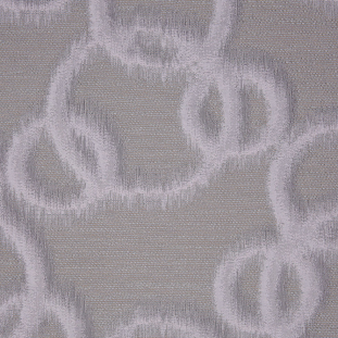 Taupe Geometric Ikat Bubbles Polyester Woven