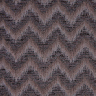 Brown Zig-Zag Geometric Polyester Woven