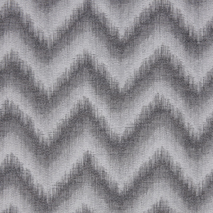 Silver Zig-Zag Geometric Polyester Woven