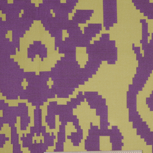 Purple Geometric Polyester Brocade