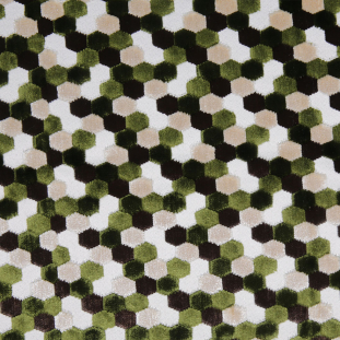 Forest Laser-Cut Geometric Polyester Velvet