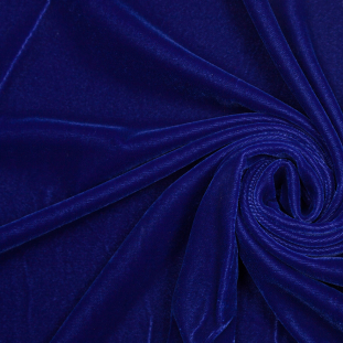 Primary Blue Polyester Micro Velvet