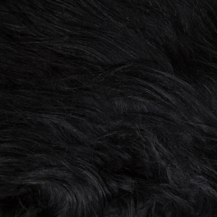 Black Long Haired Goat Fur