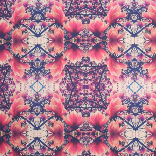 Floral Kaleidoscope Digitally Printed Stretch Neoprene/Scuba Knit