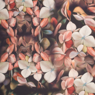 Faded Floral Digitally Printed Stretch Neoprene/Scuba Knit