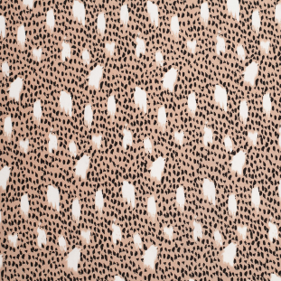 Cheetah Printed Stretch Silk Woven