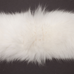 White Genuine Finland Fox Fur Collar