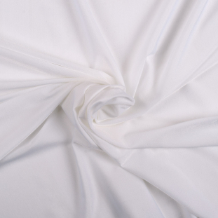 White Stretch Polyester-Spandex Jersey
