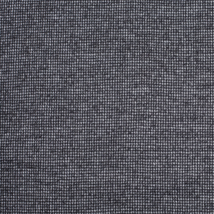Gray/Black Houndstooth Blended Wool Knit