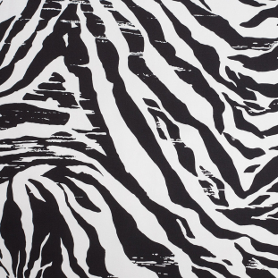 Black and White Zebra Stretch Cotton