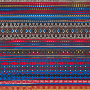 Multi Color Traditional European Stretch Cotton Woven