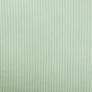 Neptune Green/White Candy Striped Cotton Voile