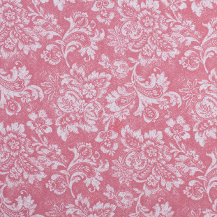 Dusted Brick Aruban Floral Rayon-Polyester Twill
