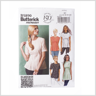 Butterick Petite Tops and Tunics Pattern B5890 Size E5