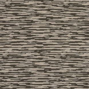 Beige and Olive Striated Wool Jacquard
