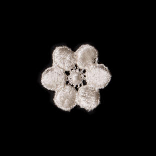 Ivory Flower Applique - 1.25"