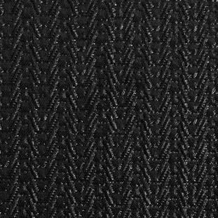 Metallic Black Textural Brocade
