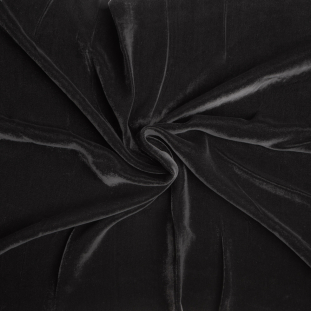 Black Soft Rayon-Silk Velvet