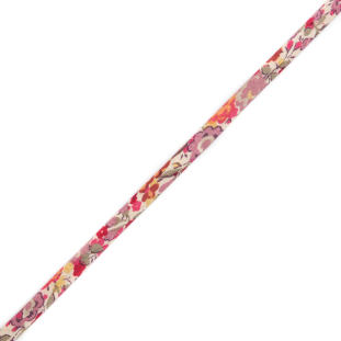 Pink and Purple Floral Cotton Tubing - 0.25