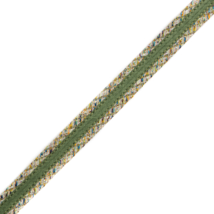 Green Woven Fabric Trim - 0.625