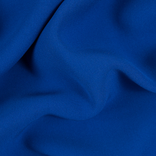 Oscar de la Renta Dazzling Blue Silk Double-Faced Crepe