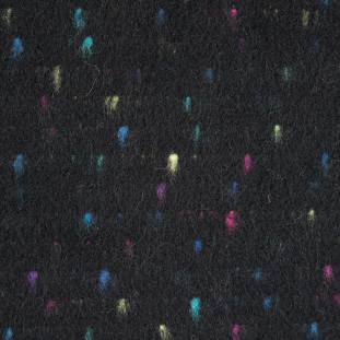 Black/Rainbow Speckled Wool Coating