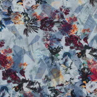 Digitally Printed Cityscapes, Flowers and Foliage on a Stretch Mercerized Organic Cotton Woven