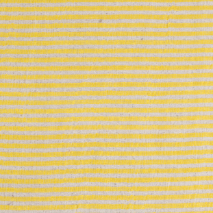 Blazing Yellow/White Candy Striped Crinkled Organdy