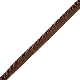 Chocolate Cotton Blend Twisted Cord Trim - 0.25