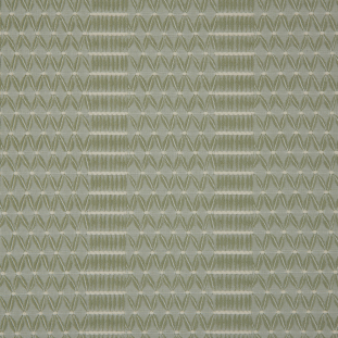 Whisper Green Textural Chevron Striped Woven