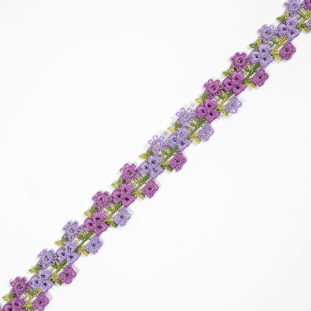Purple Flower Lace Trim - 1.125