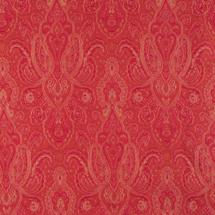 Red and Gold Paisley Brocade/Jacquard
