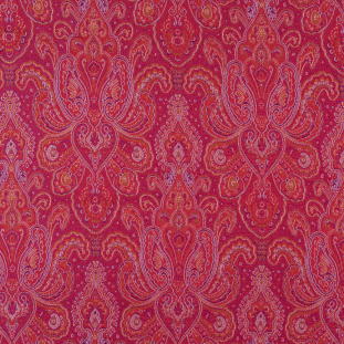 Red, Purple and Gold Paisley Brocade/Jacquard