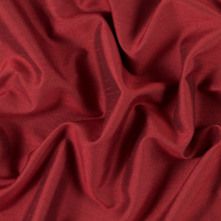 True Red Solid Polyester Shantung