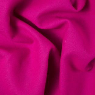 Italian Hot Pink/Gargoyle Gray Wool Double Cloth