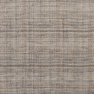 Brown/Ivory Creped and Blended Loosely Woven Tweed