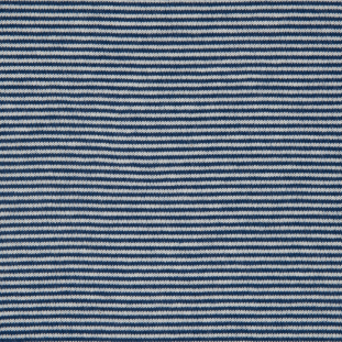 Cadet Navy and White Striped Stretch Cotton Jersey