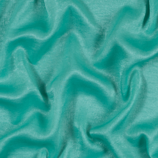 Italian Biscay Green Dyed Washed Polyester Dobby