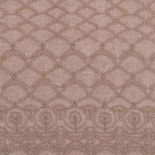 Fennel Seed Beige Lacey Novelty Crepe