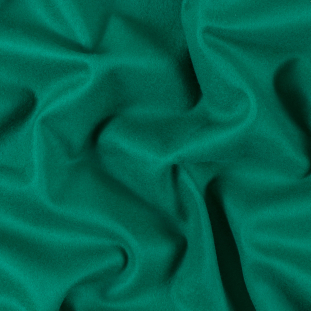 Italian Jelly Bean Green Virgin Wool and Cashmere Felted Coating