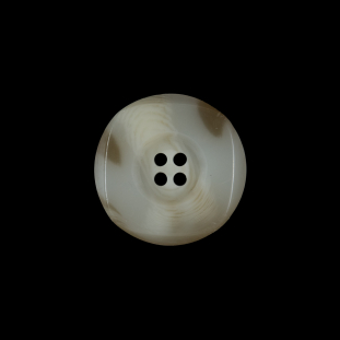 Ivory and Beige Horn Button - 30L/19mm
