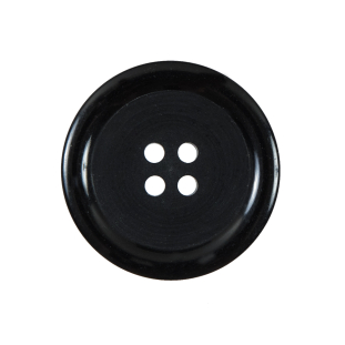 Black 4-Hole Plastic Button - 40L/25mm