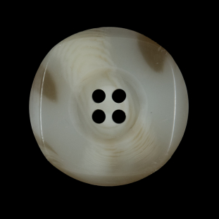 Ivory and Beige Horn Button - 44L/28mm